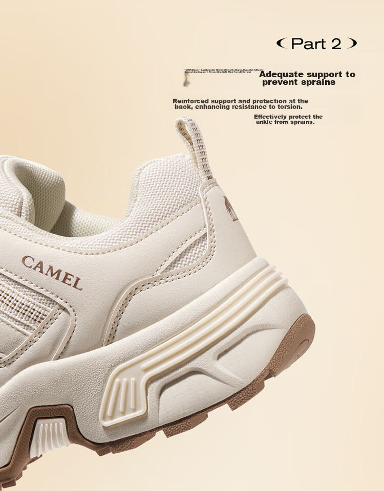 CAMEL [Taihang] Outdoor Hiking Shoes for Men And Women, Water-Repellent, Non-Slip, Wear-Resistant Mountain Climbing Sports Shoes 7