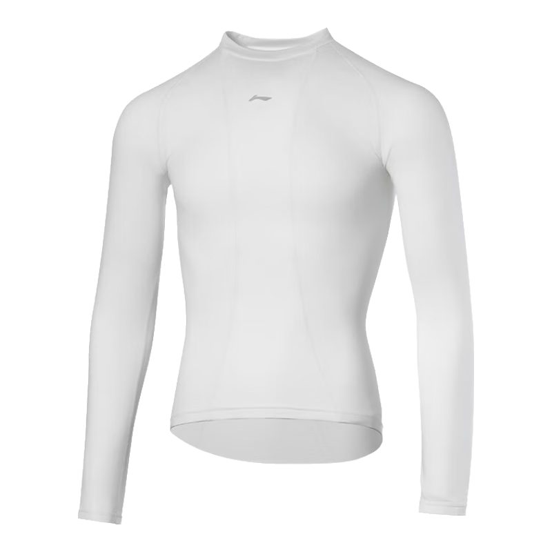 LI-NING Long Sleeve Cycling Thermal Base Layer Unisex Autumn Winter Road Bike Windproof Sweat-Wicking Compression Shirt
