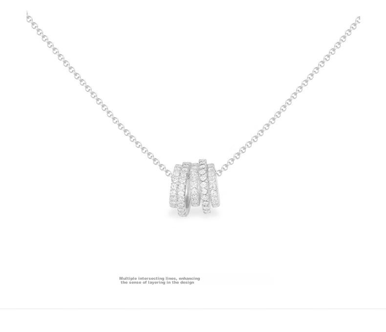 APM Monaco Multi-Loop Lucky Slim Waist Necklace Sweater Chain Women's Light Luxury High-End Gift for Wome 3