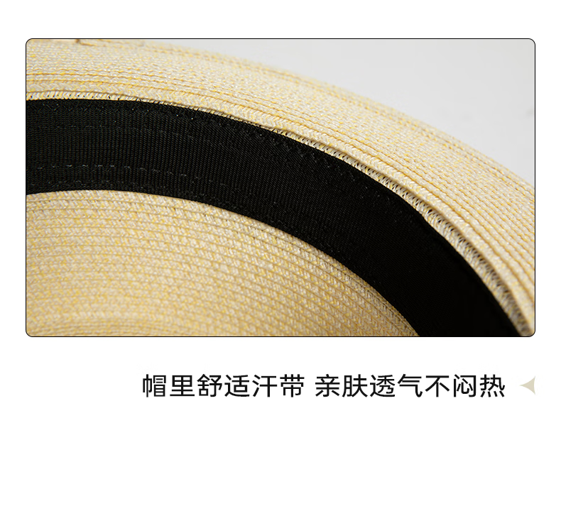 FANCET Flat-Top Straw Hat for Women, Summer Lightweight Luxury Elegant Sun Hat, Beach Vacation Sandal Straw Hat, Japanese-Style Woven Straw Hat 18