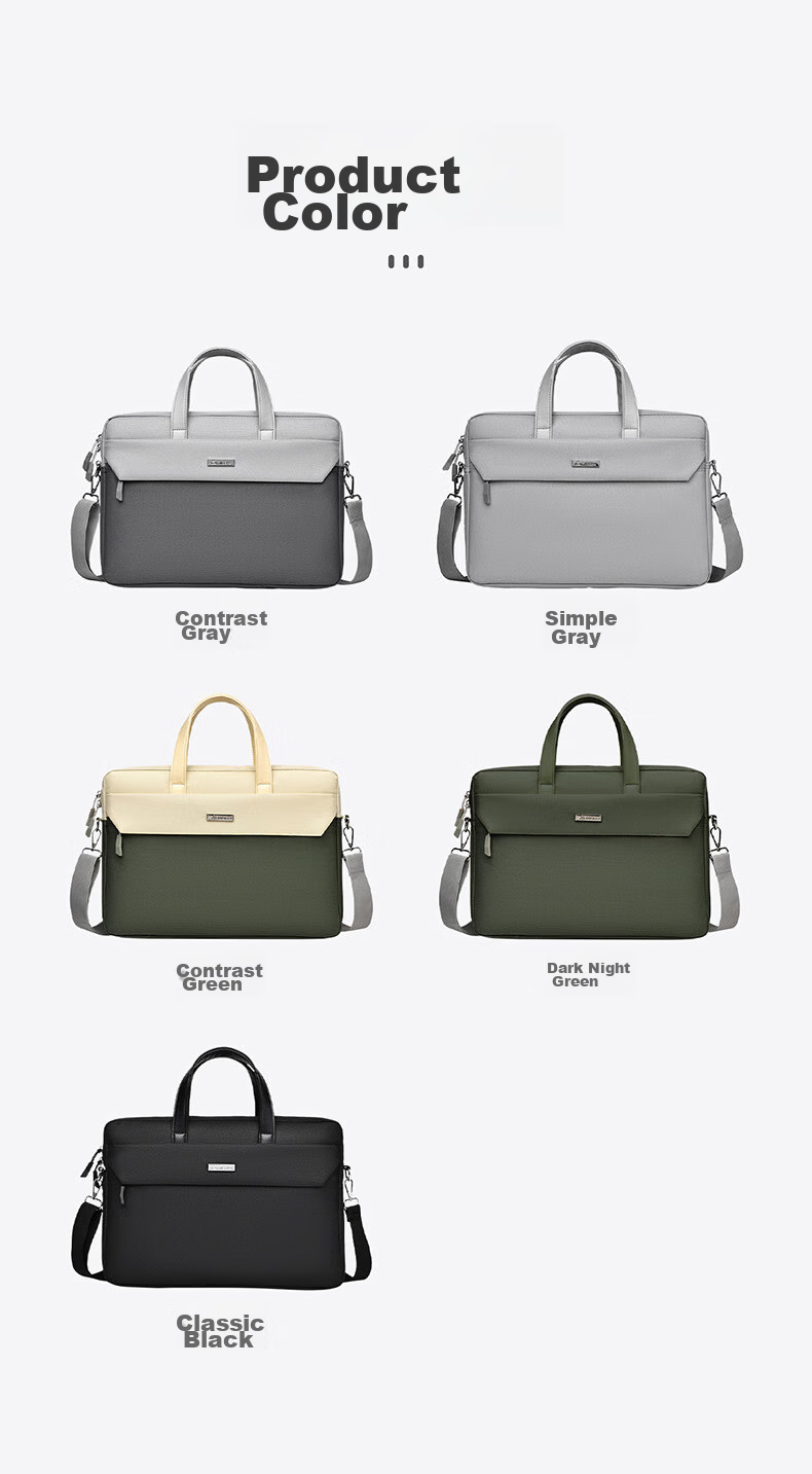 Milooky Shoulder Laptop Bag, 15.6/16 Inch, Large Capacity for Women, Suitable for Huawei And Apple, Handheld Briefcase 16