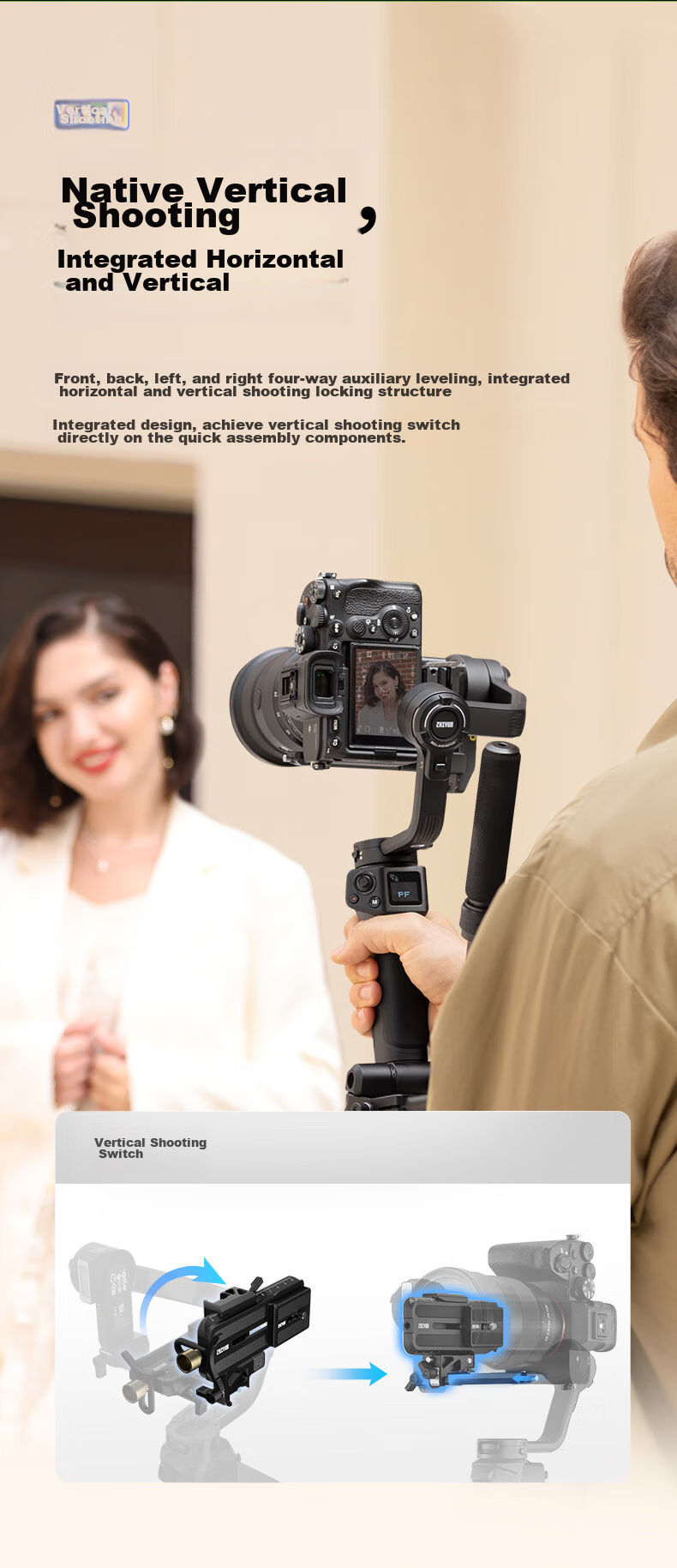 Zhiyun WEEBILL 3S Camera Stabilizer Handheld Gimbal, Anti-Shake Professional Handheld Shooting for Commercial Use, 3kg Load Capacity, DSLR And Mirrorless Camera Gimbal Kit 8