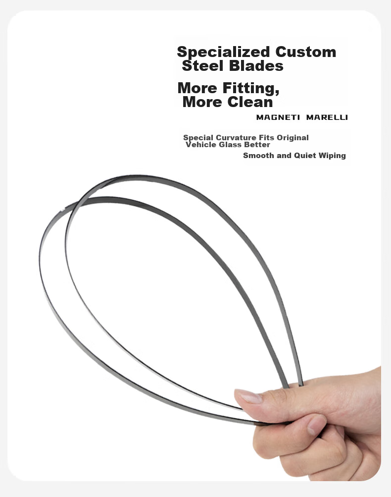 MAGNETI MARELLI Car Windshield Wipers, Wear-Resistant Natural Rubber, Compatible with Angkesaila/2020-2025 Next-Generation Models, 1 Pair 12