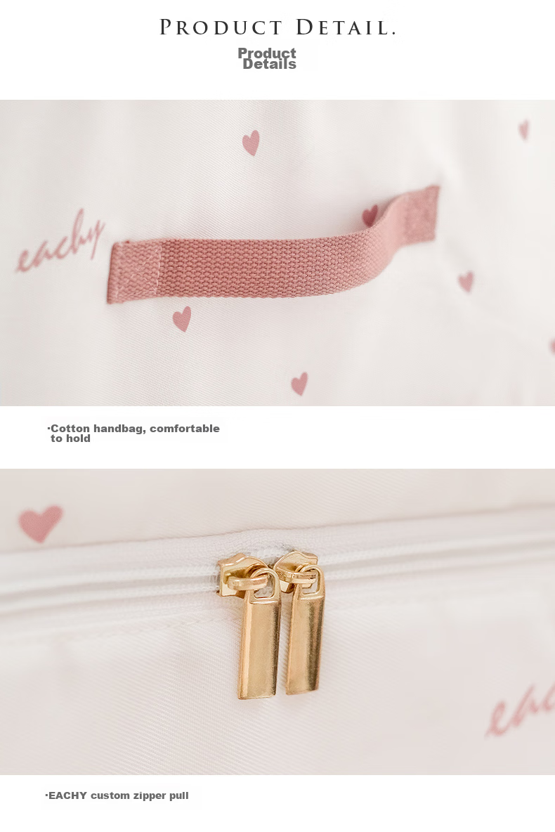 EACHY Quilt Storage Bag Moving Packing Bag Clothes Bedding Moisture-Proof Anti-Mold Love Pink XXL:63*48*35 13