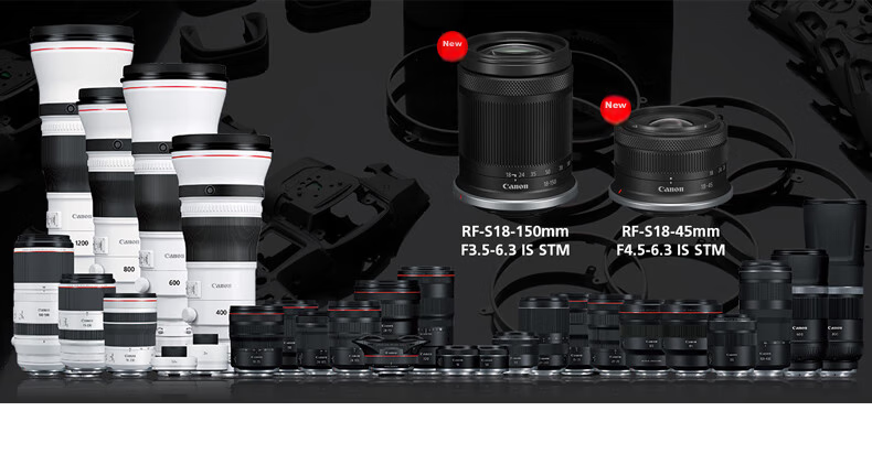 Canon EOS R10 Lightweight High-Performance Mirrorless Camera 4K Vlog Video Live Streaming Home Travel Camera RF-S 18-45mm Lens Kit Travel Fun Package 12