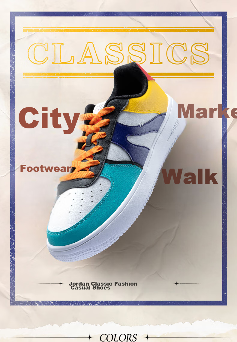 QIAODAN Men's Shoes, Spring And Summer Low-Top Sneakers, Thick-Soled Heightening Casual White Shoes, Sports Shoes, Non-Slip Wear-Resistant Skateboard Shoes for Me 1