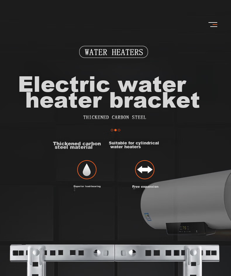 PURPAVWINNER Water Heater Bracket, Electric Water Heater Hanger, Soundproof And Warm, Hollow Wall Installation, Load-Bearing Protection, Auxiliary Fixing Bracket, Thickened Invisible Load-Bearing, Hanging Hook, Adjustable 1