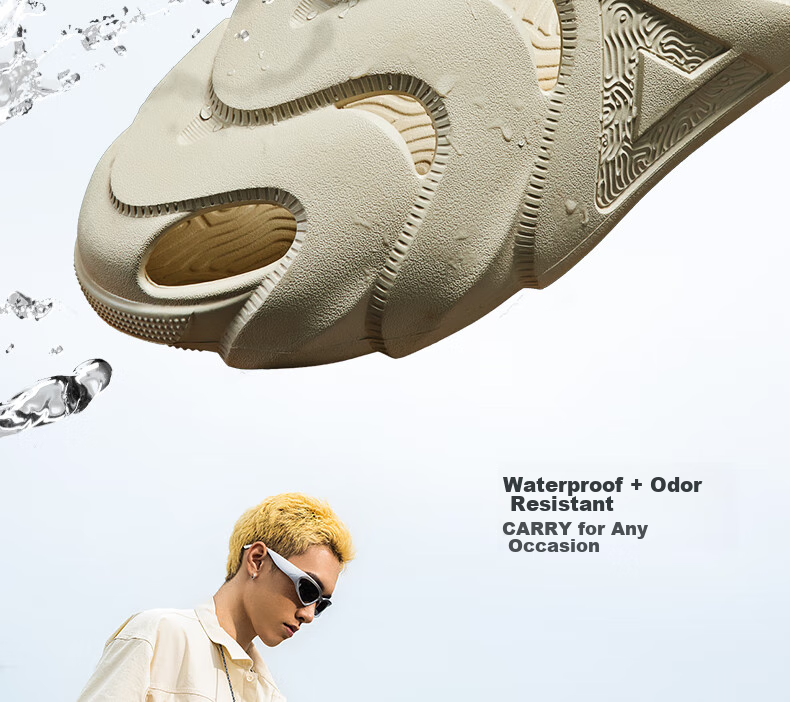 PEAK Taiji Kunpeng Slippers, Summer Thick-Soled Heightening Non-Slip Sandals, Squishy Feeling Sports Casual Beach Shoes, ET42811L 15