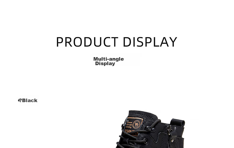 CAMEL Brand Martin Boots, Outdoor Casual Work Boots, British Style Motorcycle Men's Shoes, P14W342602, Khaki, Size 40 27