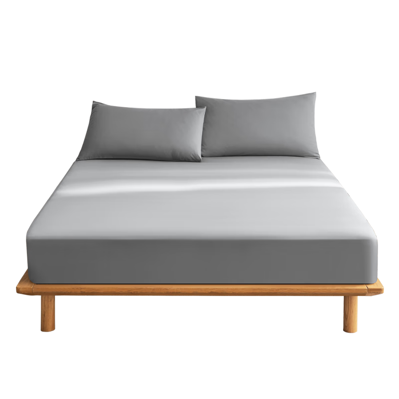 JD Jingzao Yue Rou Fitted Sheet 120g Thickened Durable Brushed Cotton Class A Mattress Protector 1.5m Bed Tech Gray