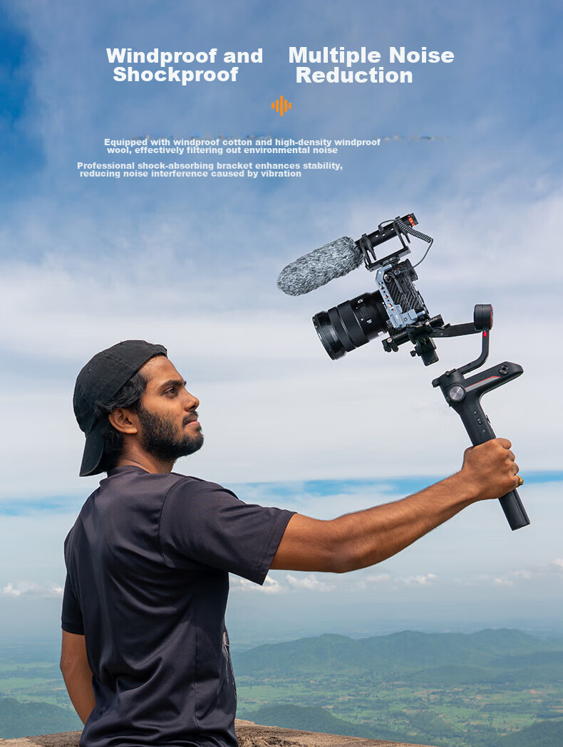 COMICA VM30 Wireless Microphone, Mobile Phone Live Streaming Directional Pickup, Condenser Microphone, DSLR DV Camera Gun-Type Recording Microphone, Professional Interview Microphone, Top Microphone, Black 17