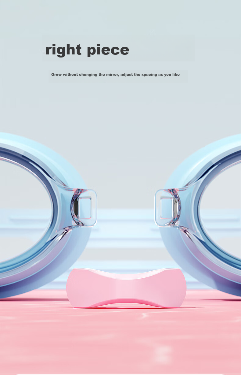 Peak Kids Swimming Goggles Waterproof Anti-Fog Unisex Clear Vision Flat Lens 4