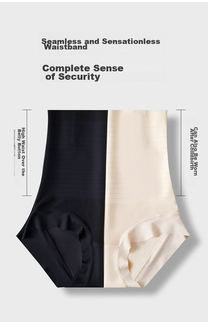 Bejirong Women's High-Waist Tummy Control Seamless Shapewear Panties Postpartum Waist Slimming Underwear for Wedding Dress 17