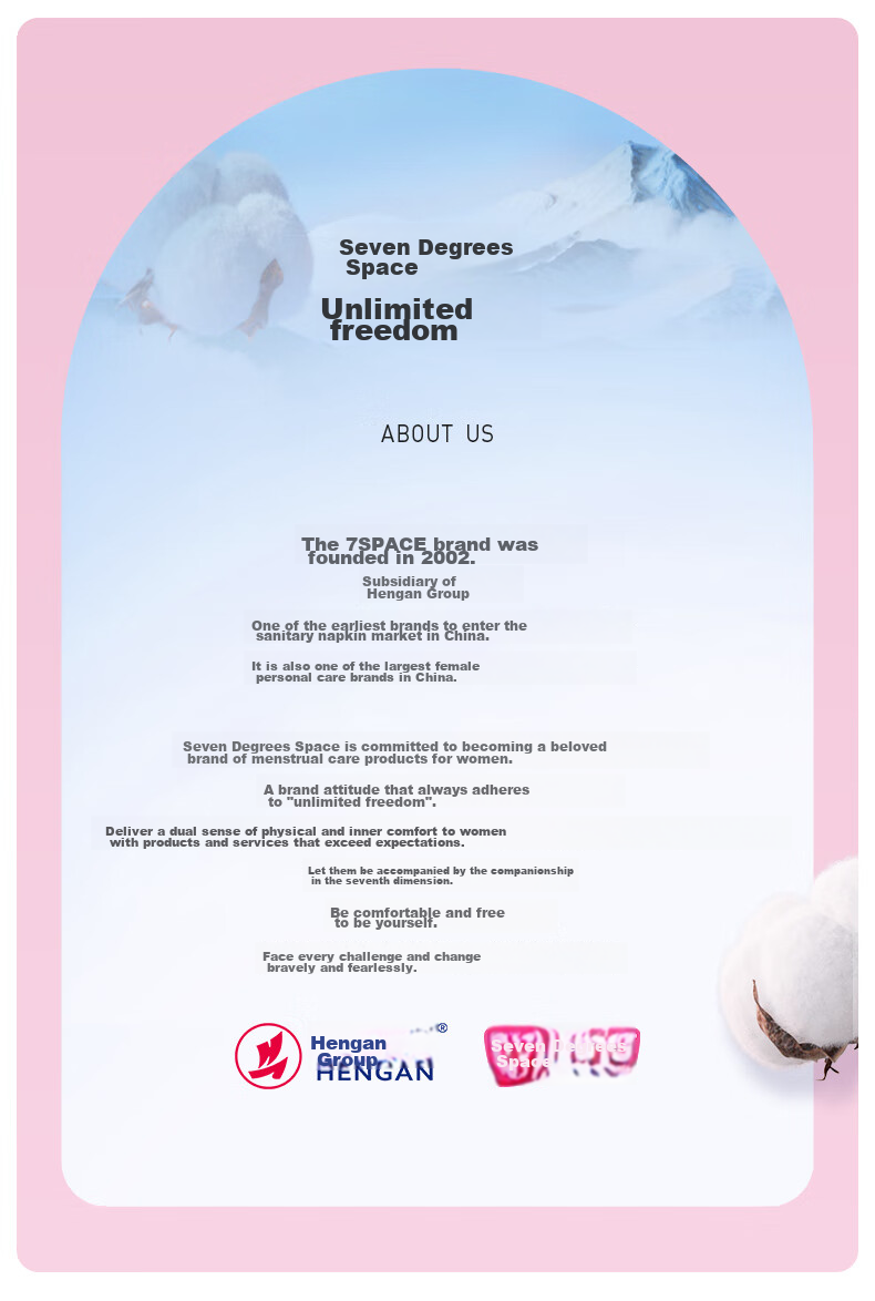 SPACE 7 Tianshan Cotton Sanitary Napkins, Ultra-Thin Pure Cotton Breathable Quick-Absorbing Daytime Menstrual Pads, 68 Pieces [New National Standard Certified] 14