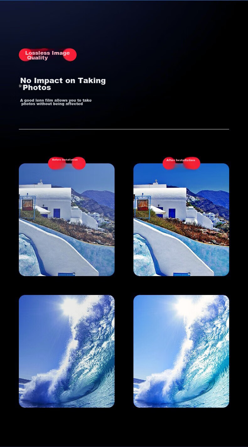 DIVI [2-Pack] Lens Protector for Huawei P50 Pro, Full Coverage High-Definition Glass Anti-Scratch Wear-Resistant Protective Film for Huawei Smartphone Camera 8