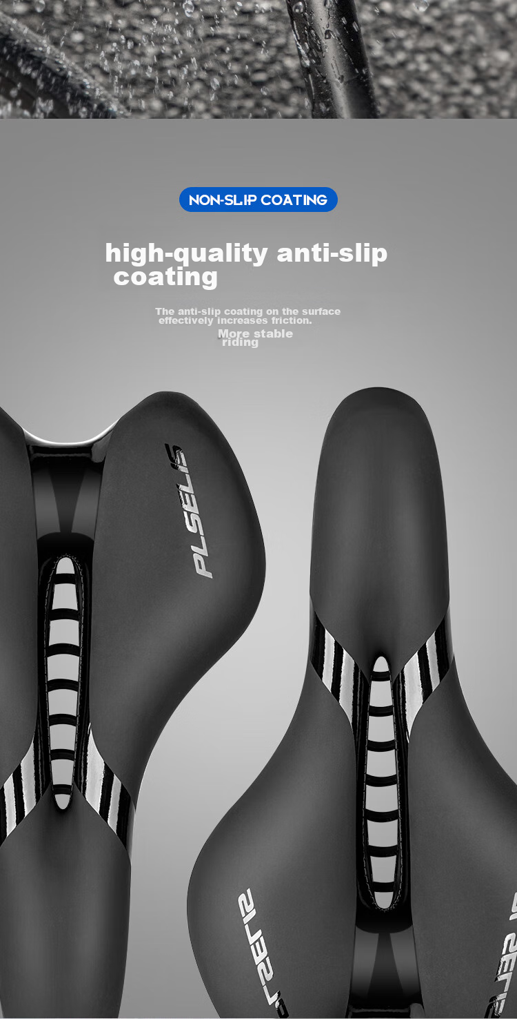 PLSELIS Bicycle Saddle, Ultra-Light Carbon Fiber Seat, for Road Bikes And Mountain Bikes, Professional Racing, Hollow Breathable Cushion, Cycling Equipment Accessory 7