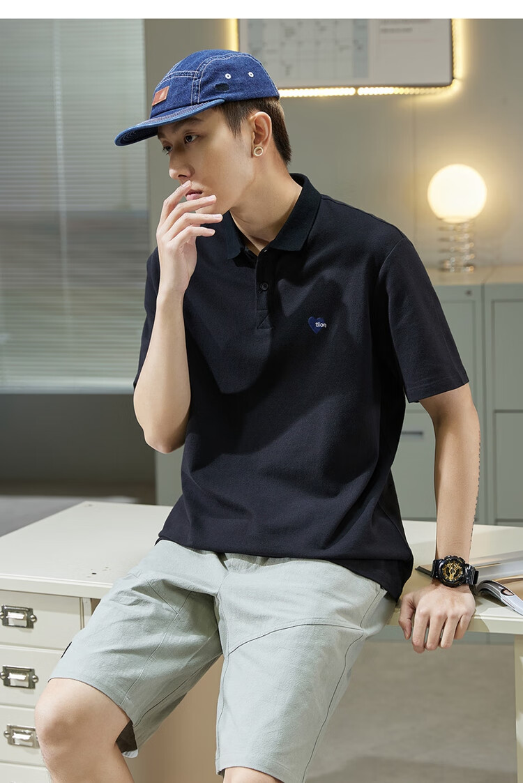TonLion 2026 Autumn And Winter Men's Polo Shirt, Short Sleeves, Left Chest Embroidery, Small Details 20