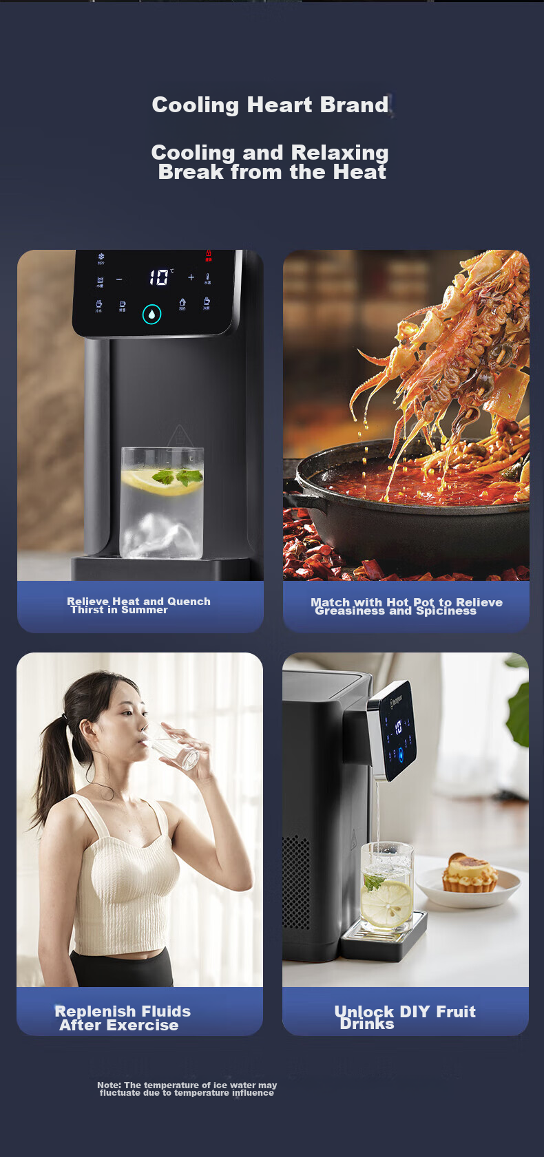 Westinghouse Instant Cooling And Heating Water Dispenser Manhattan Compact Home Water Dispenser for Milk And Boiling Water Office Living Room Desktop Tabletop Hot And Cold Water Dispenser W4S Pro 7