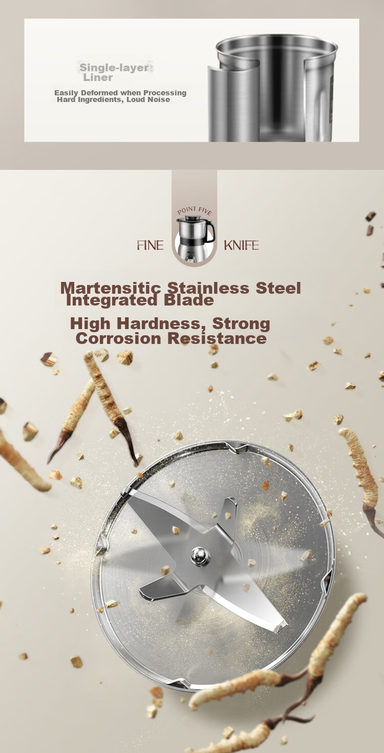Bear Grinder, Home Powder Grinding Machine, Powder Maker, Chinese Herbal Medicine Crusher, Food Processor, Stainless Steel Powder Grinding Machine FSJ-A03E1 10