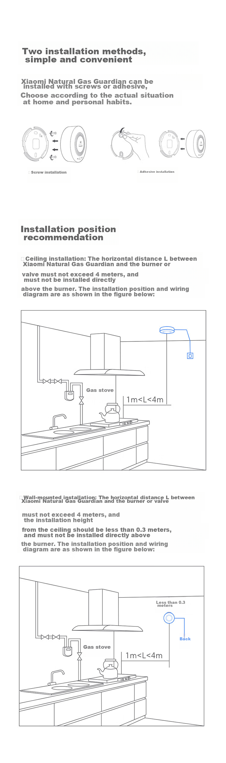 MI Intelligent Natural Gas Guardian, Remote Alarm, Natural Gas Detector 6