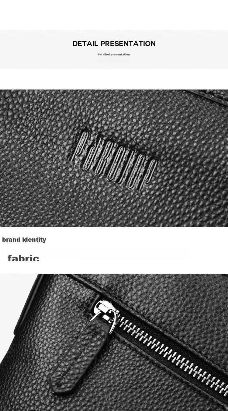 Pabojoe Men's Handbag, Shoulder Bag, Crossbody Bag, Top-Grain Leather, Soft And Fashionable Sports Bag for Men, Vertical Style, Birthday Gift for Husband 17