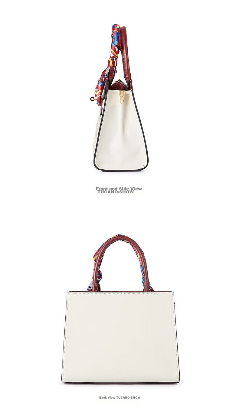 TUCANO Women's Handbag, Cowhide Leather Tote Bag, Chinese Style Embroidery, Mom Bag, Light Luxury Large Capacity Shoulder Crossbody Birthday 520 Gift 14