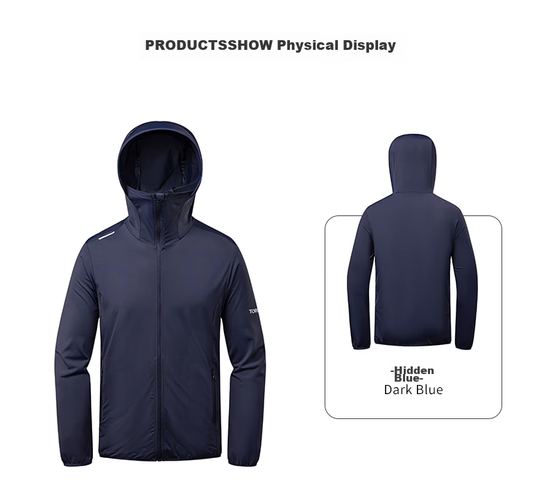 TOREAD Ice Silk Knit Sun Protection Shirt for Men, Breathable Spring And Summer UV-Resistant UPF50+ Sun Protection Clothing Skin Coat 30