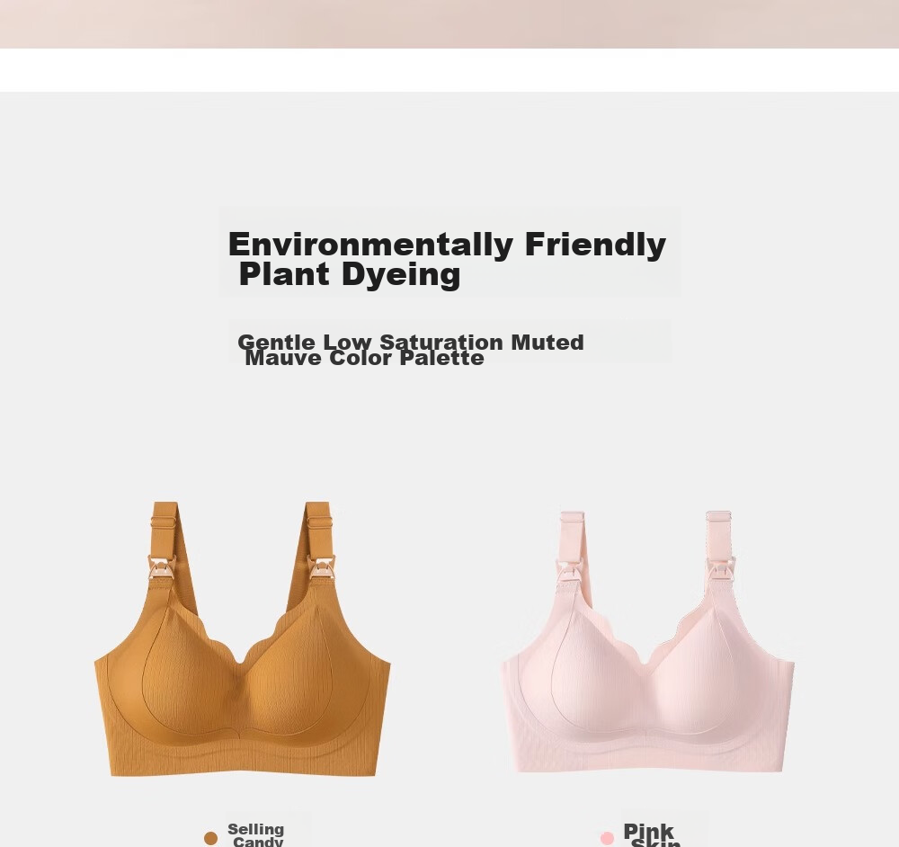 FENYE Maternity Nursing Bra, Comfortable Postpartum Breastfeeding Brassiere, Push-Up And Anti-Sagging Bra for Pregnant Women, 3XL 22