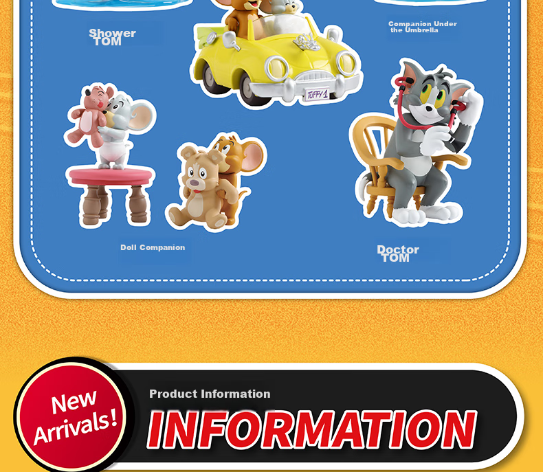 52TOYS TOM & JERRY Daily Life 2 Blind Box Figurine Toys, Single Piece Graduation Gift 3