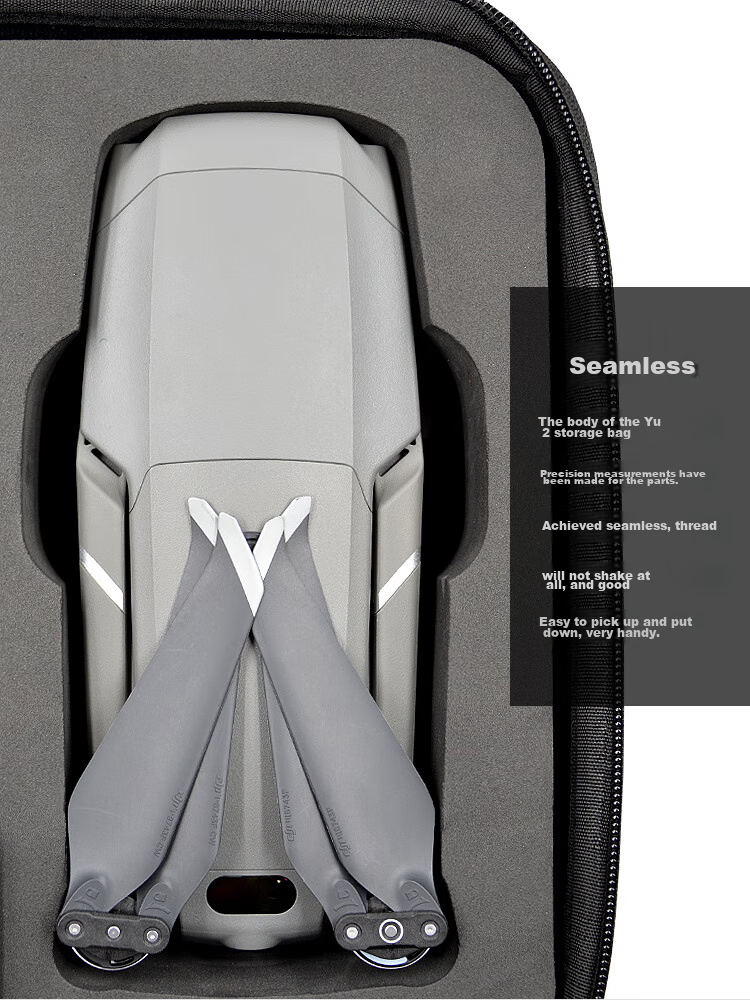 MAXCAM Suitable for DJI Mavic 2 Pro Professional Zoom Version Storage Bag, Portable Case Accessory, Hard Shell Bag, Single Shoulder Handheld, Splash-Proof And Drop-Resistant 9