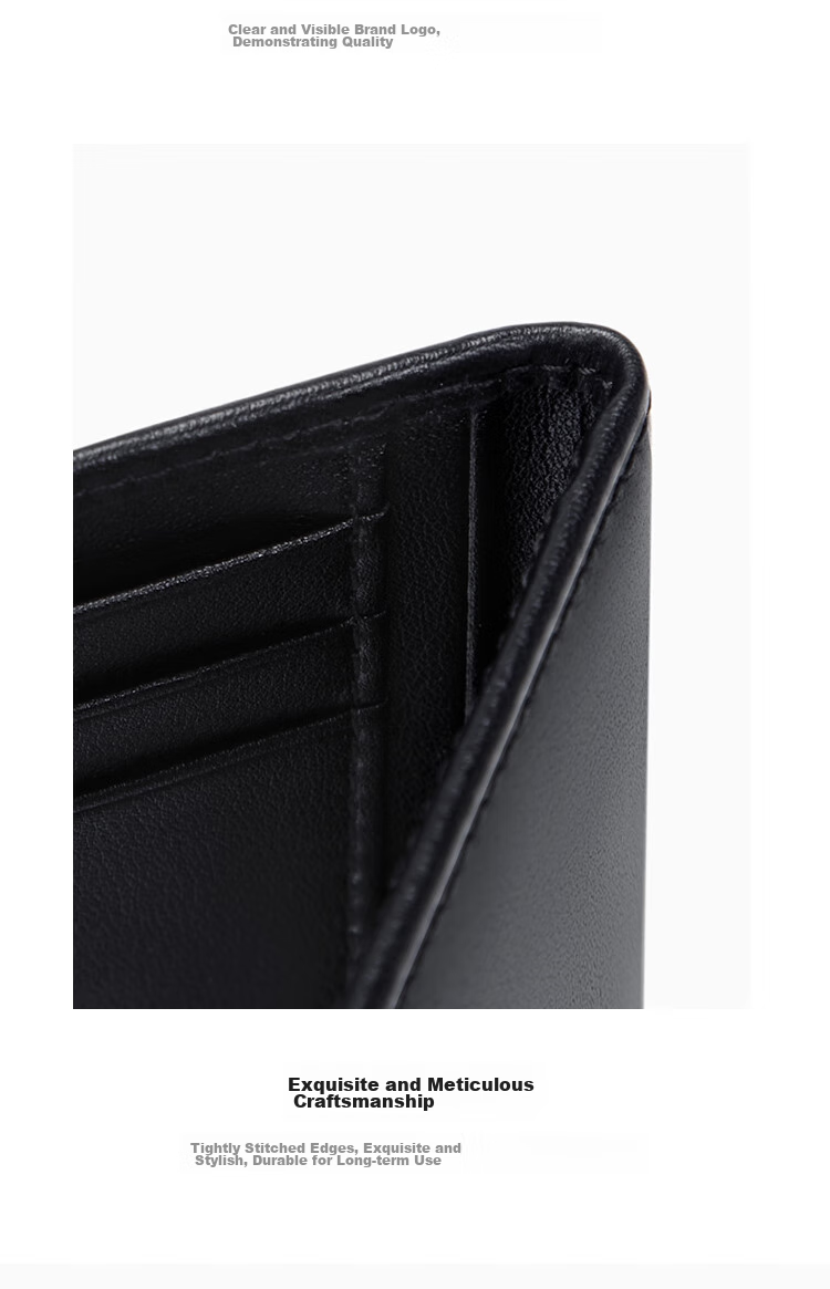 GOLF Top-Grain Leather Card Holder for Men with Multiple Card Slots, Bank Card Holder, Slim Leather Case for Cards, Vertical Style Small Wallet 20