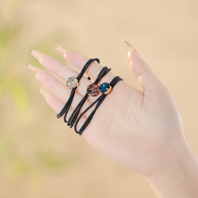 CHIMERA 3-Piece Hair Ties, Scrunchies, Elastic Bands for Ponytails And Buns, High-End Hair Accessories, Mid-Autumn Festival Gift