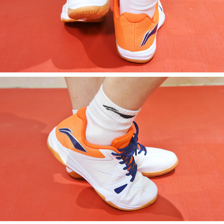 Li-Ning Table Tennis Shoes for Men And Women, Sports Shoes, Specialized Table Tennis Footwear, Breathable Non-Slip Whirlwind 2.0, White And Green, Size 41.5 10