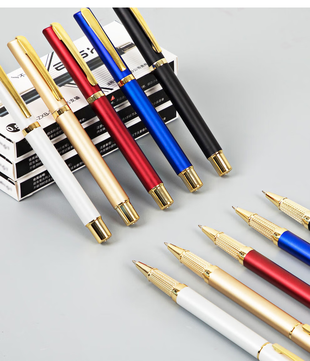 Longe [5-Pack] Business Gel Pens, 0.5mm Bullet Tip, Black Ink, Office Pens with Customizable Logo 13