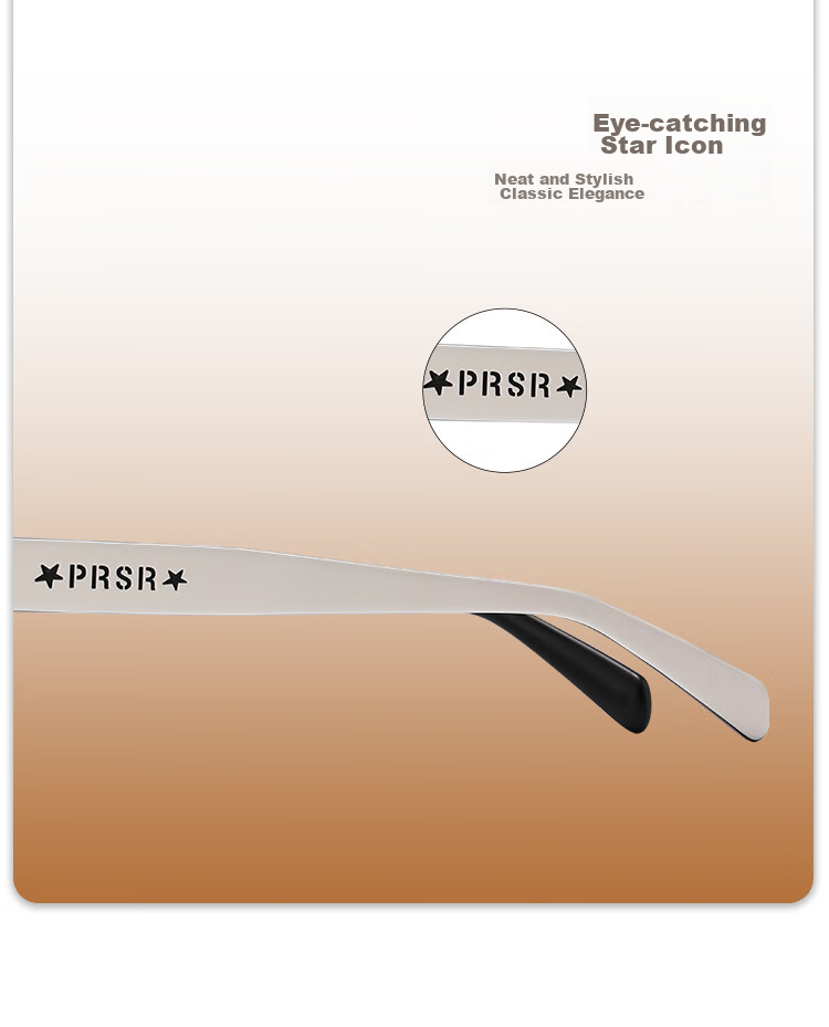 Prsr [Qianjin Frame] Celebrity-Style Sunglasses, High-End Retro Cat-Eye Sun Protection Glasses PS3062-B 5