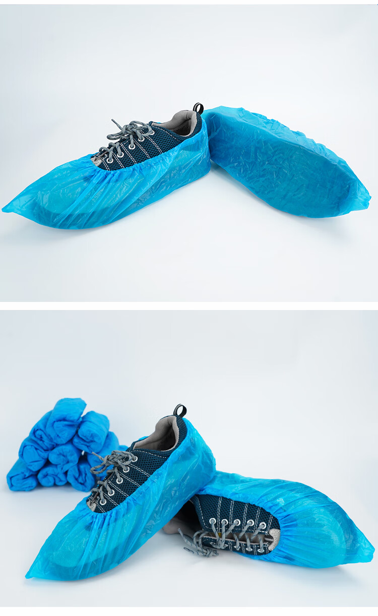 Jiansi Disposable Shoe Covers, Non-Woven Fabric, 100 Pieces, Thickened, Non-Slip, for Home Indoor Use, Dust-Proof Foot Covers 8