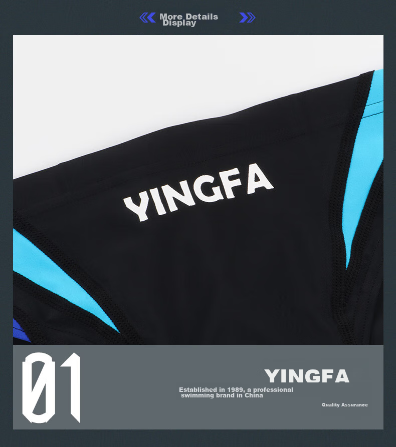 YINGFA Triangular Swim Trunks for Men, Adults And Children, Competition Swimming Shorts, Spliced Quick-Dry with Drainage Line Swimming Gear 10