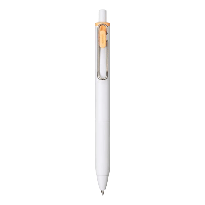 Uni Mitsubishi UMN-S Small Concentric Core Afternoon Tea Gel Pen, Uni-Ball One Series 0.38mm Signing Pen, Mango Orange, 1 Piece