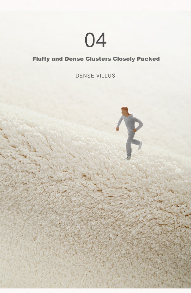 Dajiang Bedroom Bedside Rug, Master Bedroom High-End Feel End-Of Carpet, Long Strip Bed Rug, 60x180cm 4