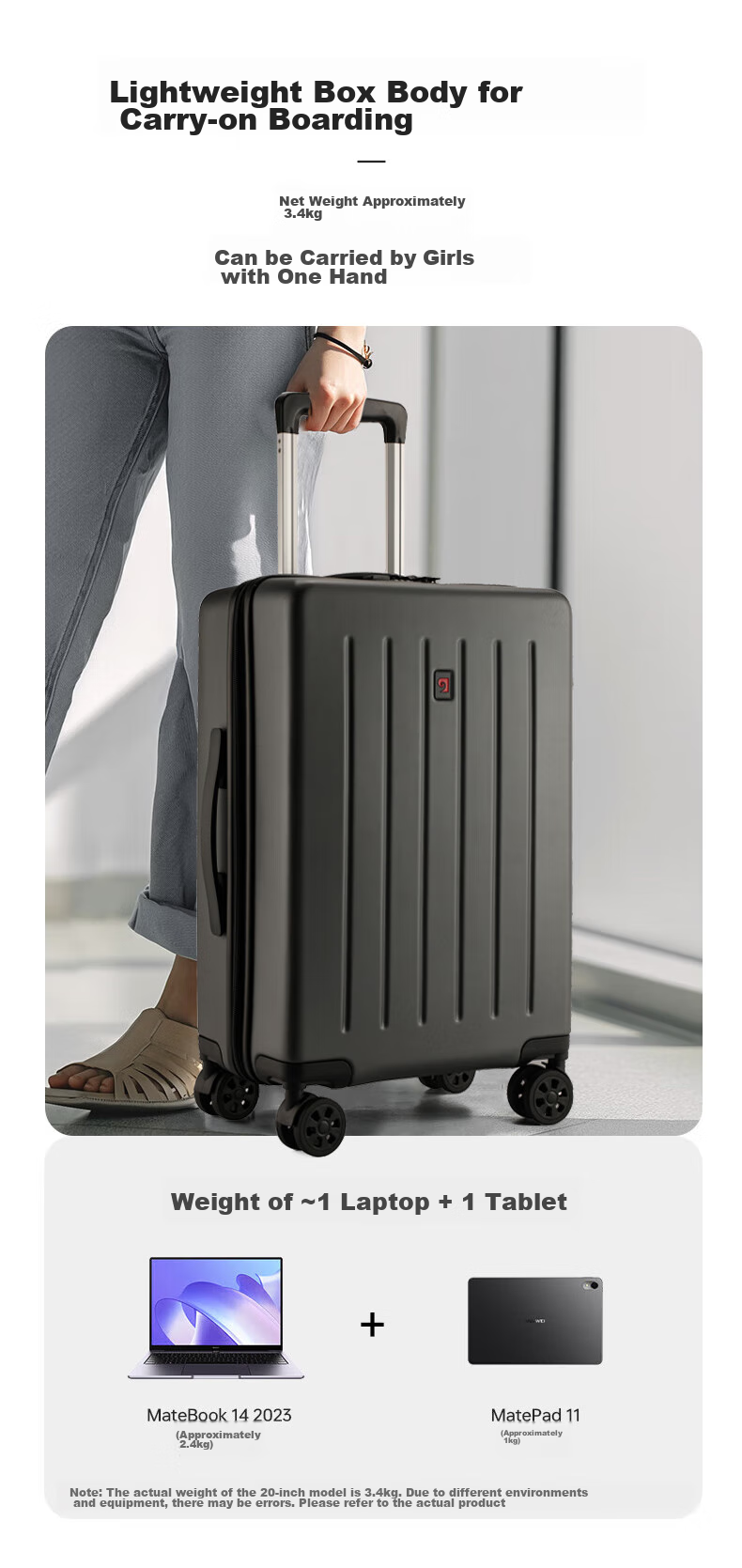 Pierre Cardin French Luggage, Durable Suitcase for Women, Large Capacity Travel Trolley Case with Wheels, Student Spinner Suitcase for Men, Password Lock Suitcase 2