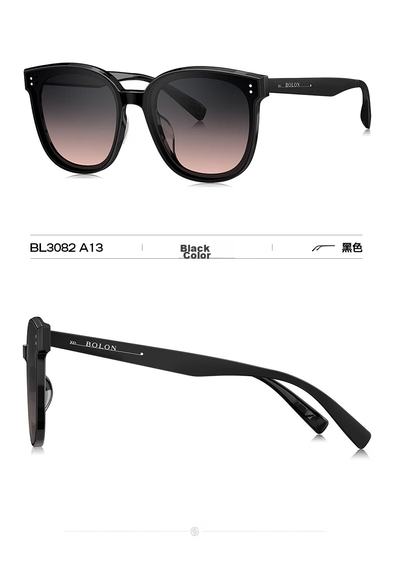 BOLON Sunglasses, Yang Zi's Style, Versatile Sunglasses for Women, UV Protection, Outdoor Driving Sunglasses, BL3082A10 13