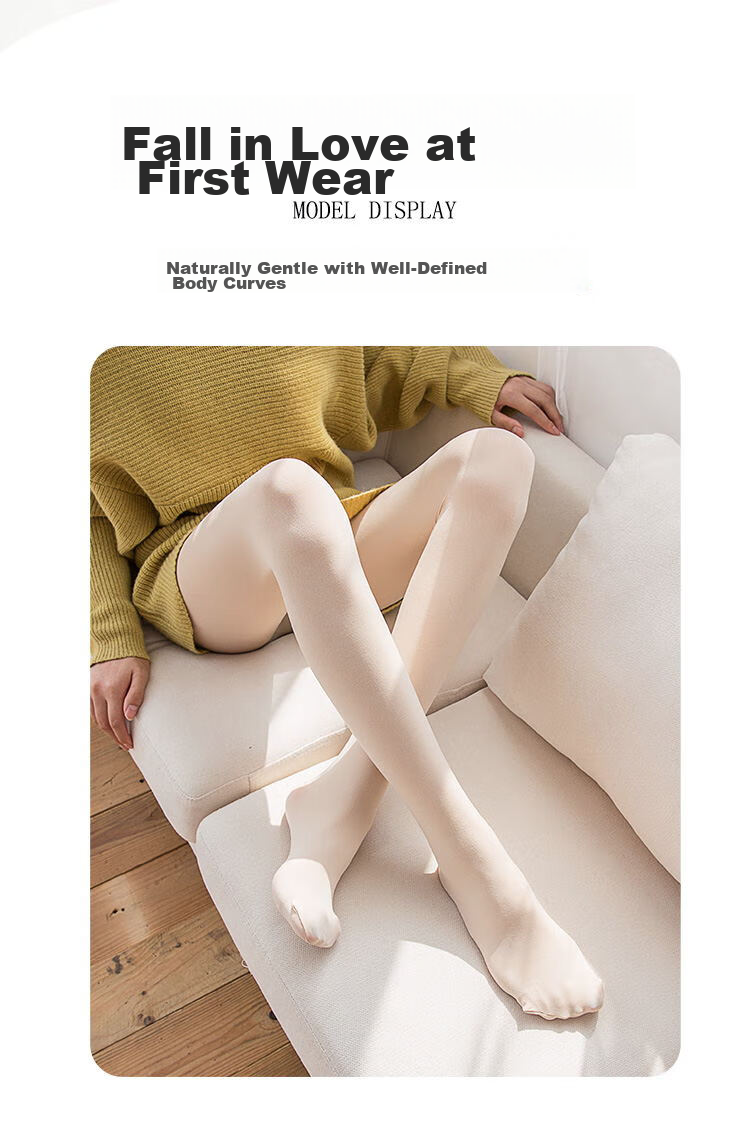 Nanjiren [Shinny Leg Miracle] 2026 Spring New Base Layer Leggings, Slimming Pressure Slimming Pantyhose, 2-Piece Set 16
