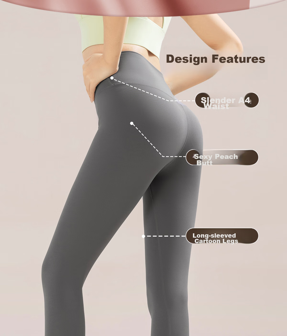 361° Seamless Yoga Pants for Women, High-Waisted Butt-Lifting Fitness Training Shorts, High-Elastic Tight Pilates Leggings 10