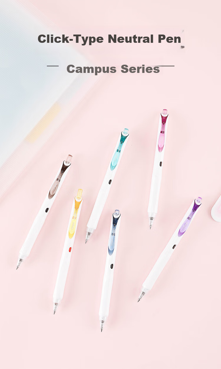 KOKUYO Imported Retractable Gel Pen Vivid DRY for College Entrance Exam, Colorful Quick-Drying Ink Pen, 0.5mm Signature Pen, Yellow Refill, 1 Piece, WSG-PR302Y 3