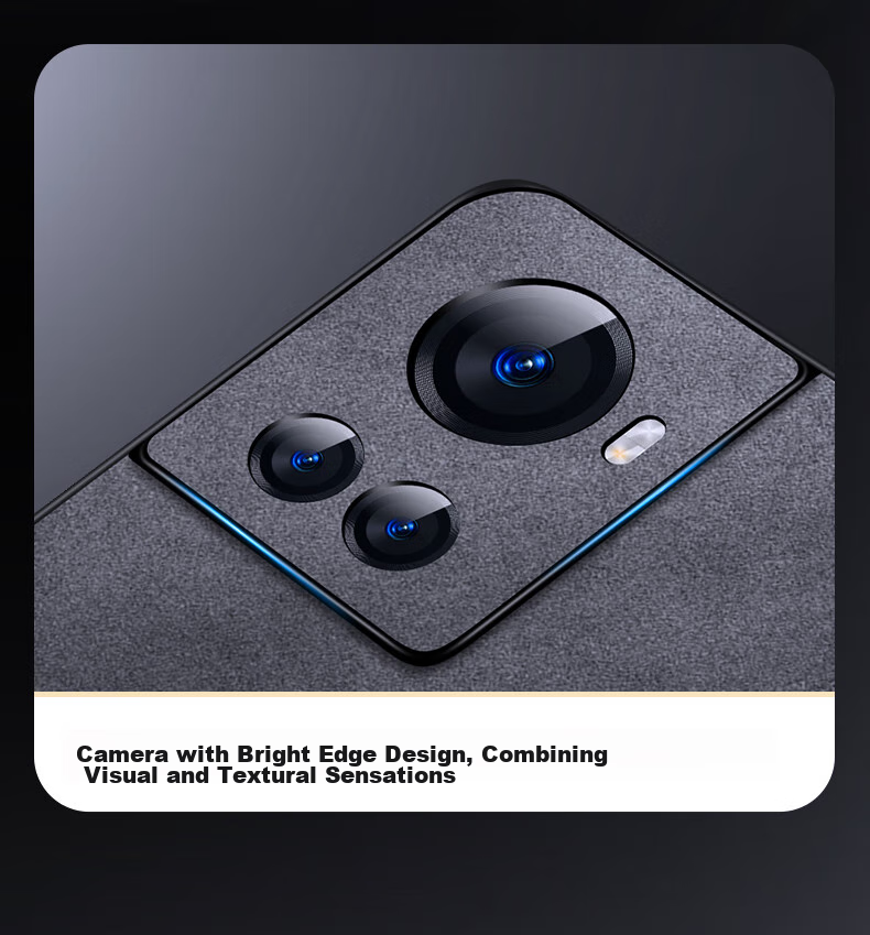 Shangsu Compatible with OnePlus Ace Phone Case, 1+ ACE Protective Cover, Shockproof, Full Lens Protection, Soft Shell, Simple Luxury Lambskin Silicone Outer Case, for Women And Men, Leather Case, Black 4