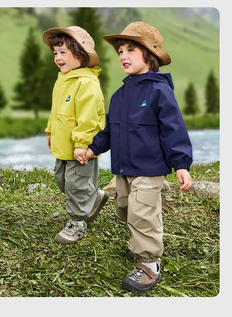 Ciciibear [Triple Protection] Ciciibear Boys' Outdoor Jacket for Children, Spring Autumn Winter Style 2024 New Model, Baby Three-In Waterproof 8