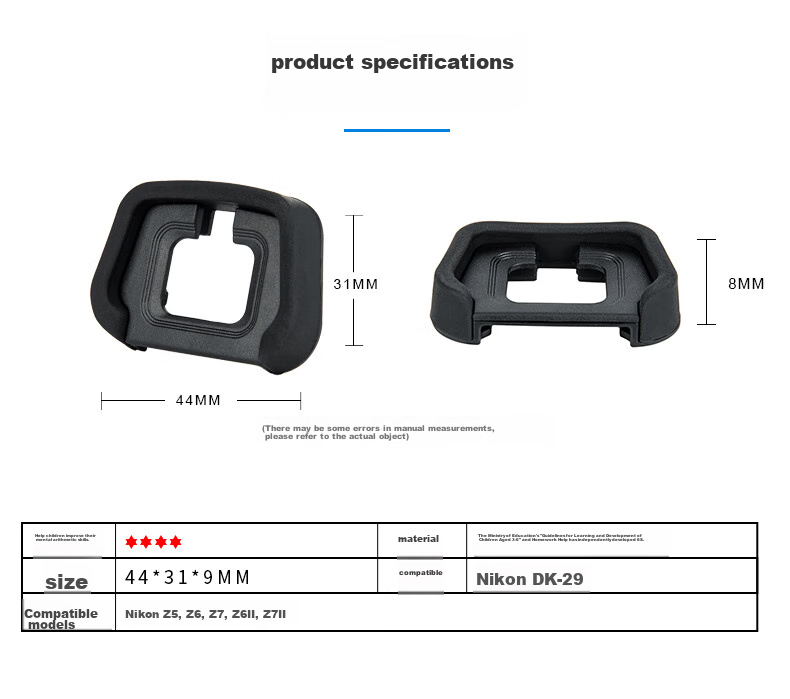 JJC Compatible Eyepiece for Nikon DK-29 Eyecup, Suitable for Z5, Z6, Z7, Z6II, Z6III, Z7II, Z62, Z63, Z72 Mirrorless And DSLR Camera Viewfinders, Eyepiece Accessory 2