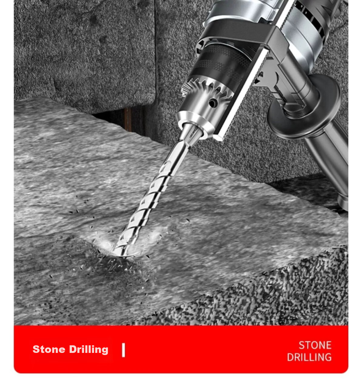 GREENER Impact Drill Bit, Electric Hammer Wall-Piercing Grooving Tool, Concrete Extended Hole Round Shank [6/8/10/12] X 160mm 19