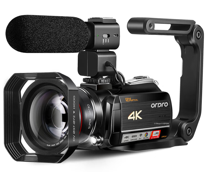 ORDRO [5K Variable Focal Camera] AC5Plus 4K Professional Live Streaming Camera, HD Digital DV Recorder, 12x Optical Zoom, Vlog Short Video Conference Travel 38
