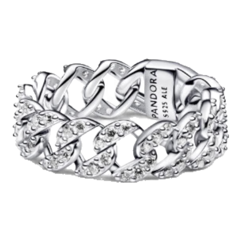 Pandora Constant Light Star Sea Ring, Silver, Couple Gift for Girlfriend's Birthday Present
